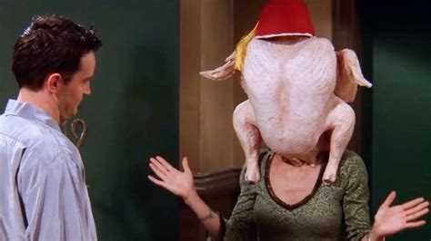 friends episode turkey on head|monica turkey on friends.